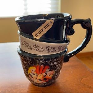 Disney Parks Mad Hatter Alice In Wonderland Tripled Stacked Tea/Coffee Cup